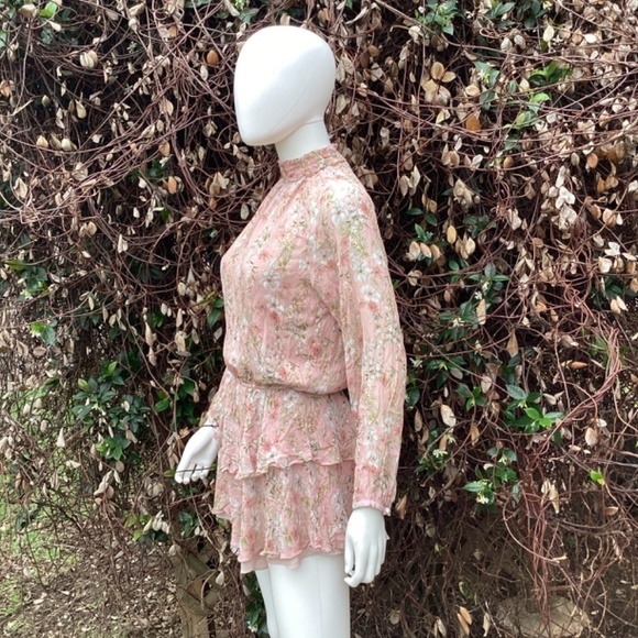 Yumi Kim Class Act In Eden Blush Boho Ruffle Mini Dress - Picture 6 of 9